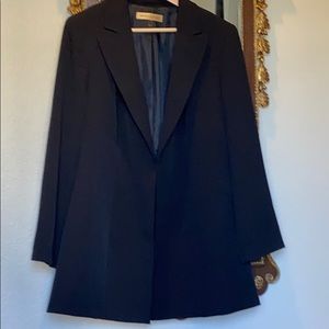 Nipon Boutique Black Dress Coat 16W